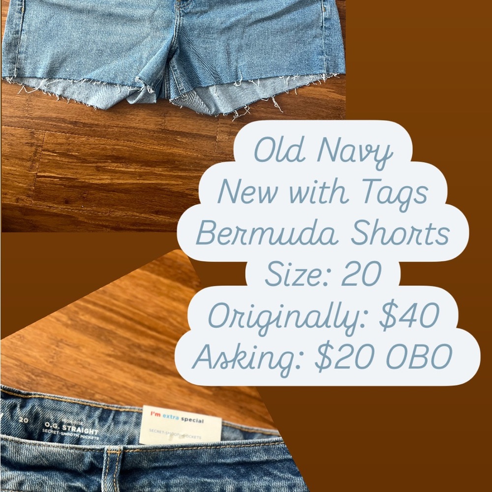 Old Navy Distressed Denim Shorts - Picture 3 of 3